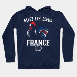 World Cup Champions France Soccer Football 2018 Allez Les Bleus Hoodie